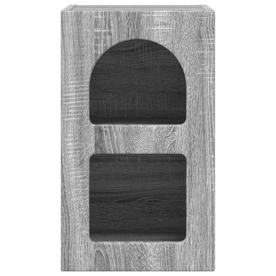 Nachtkastje 2 pcs Grijs Sonoma 29,5 x 35 x 50 cm Bewerkt hout