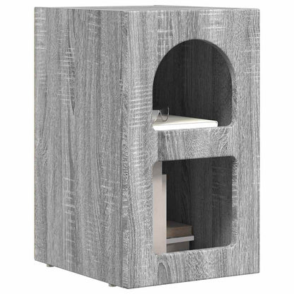 Nachtkastje 2 pcs Grijs Sonoma 29,5 x 35 x 50 cm Bewerkt hout