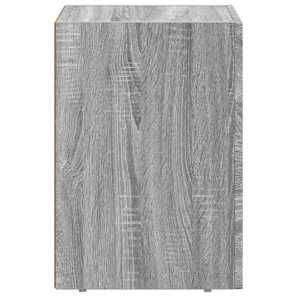 Nachtkastje 2 pcs Grijs Sonoma 29,5 x 35 x 50 cm Bewerkt hout