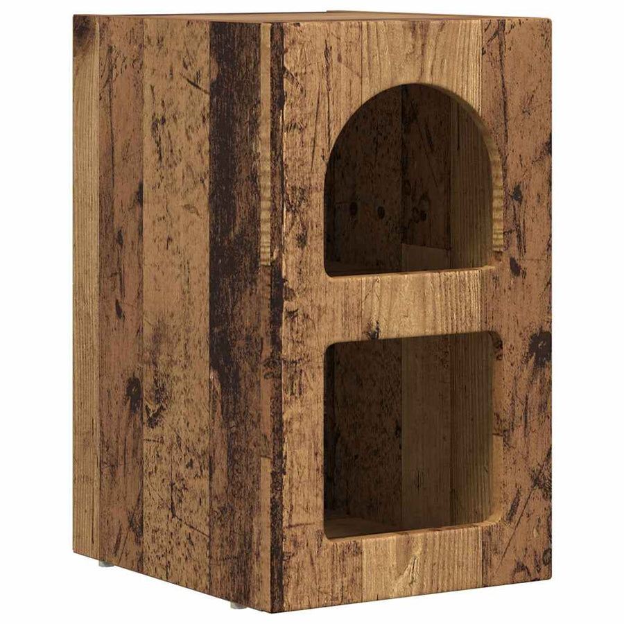 Nachtkastje Oudhout 29,5 x 35 x 50 cm Bewerkt hout