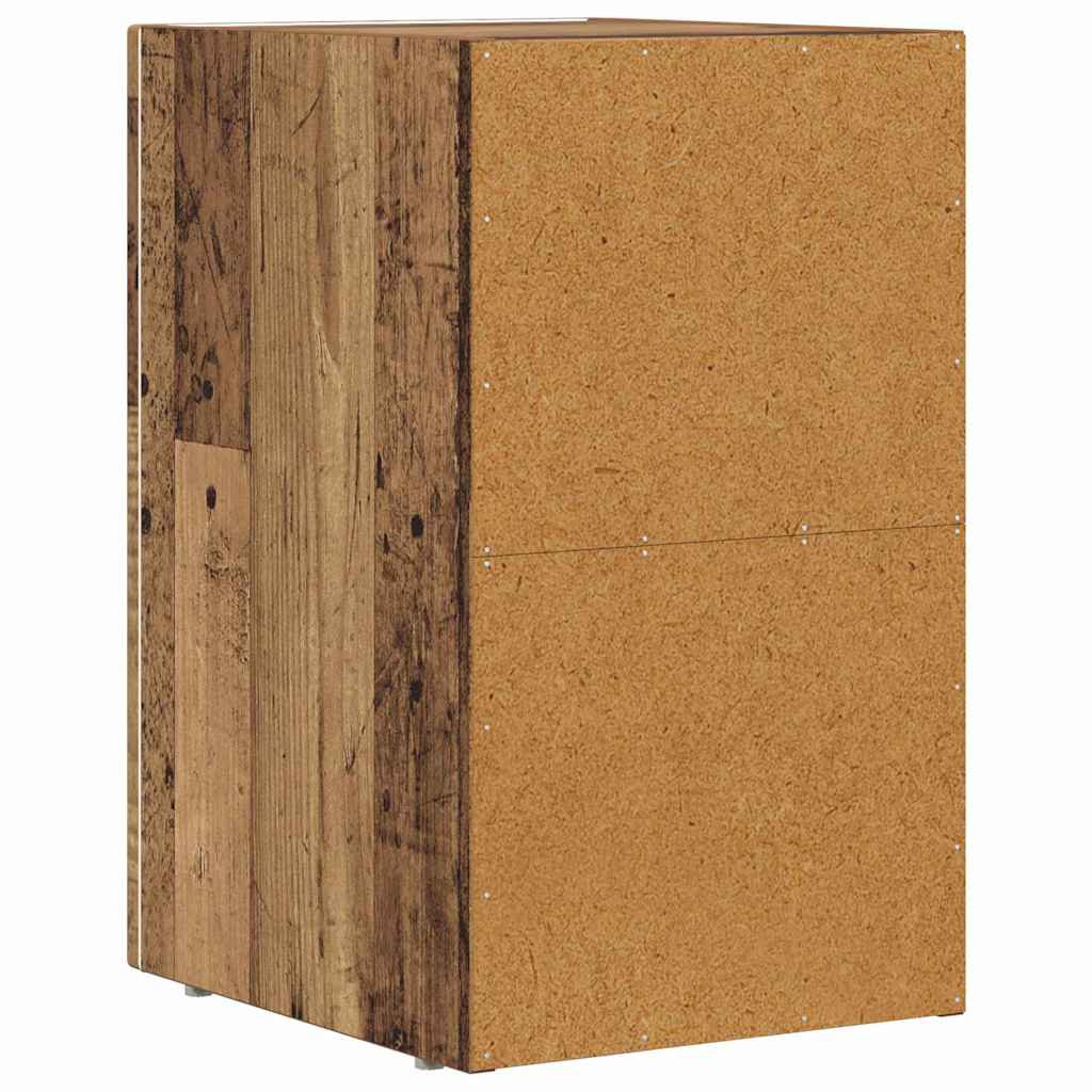 Nachtkastje 2 pcs Oudhout 29,5 x 35 x 50 cm Bewerkt hout