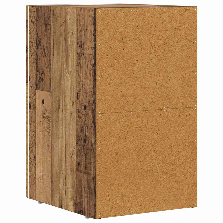 Nachtkastje 2 pcs Oudhout 29,5 x 35 x 50 cm Bewerkt hout