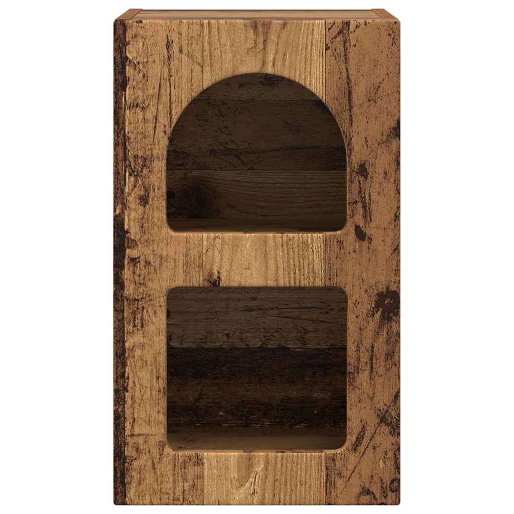 Nachtkastje 2 pcs Oudhout 29,5 x 35 x 50 cm Bewerkt hout