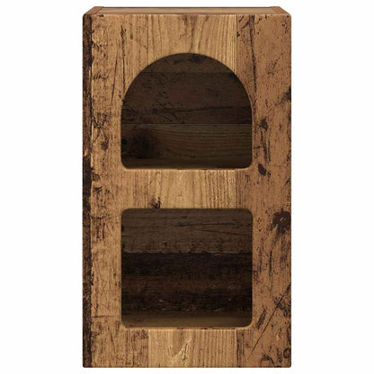 Nachtkastje 2 pcs Oudhout 29,5 x 35 x 50 cm Bewerkt hout