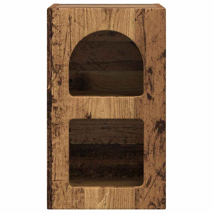 Nachtkastje 2 pcs Oudhout 29,5 x 35 x 50 cm Bewerkt hout