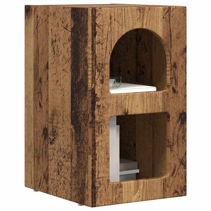 Nachtkastje 2 pcs Oudhout 29,5 x 35 x 50 cm Bewerkt hout