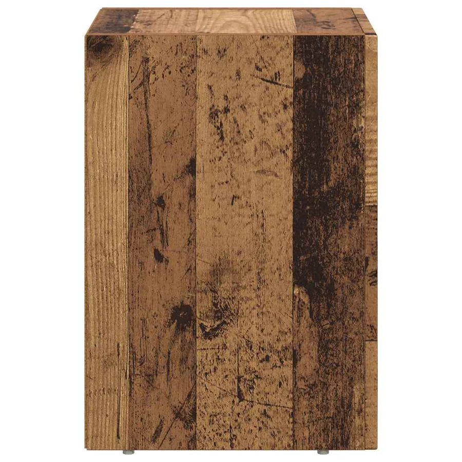 Nachtkastje 2 pcs Oudhout 29,5 x 35 x 50 cm Bewerkt hout