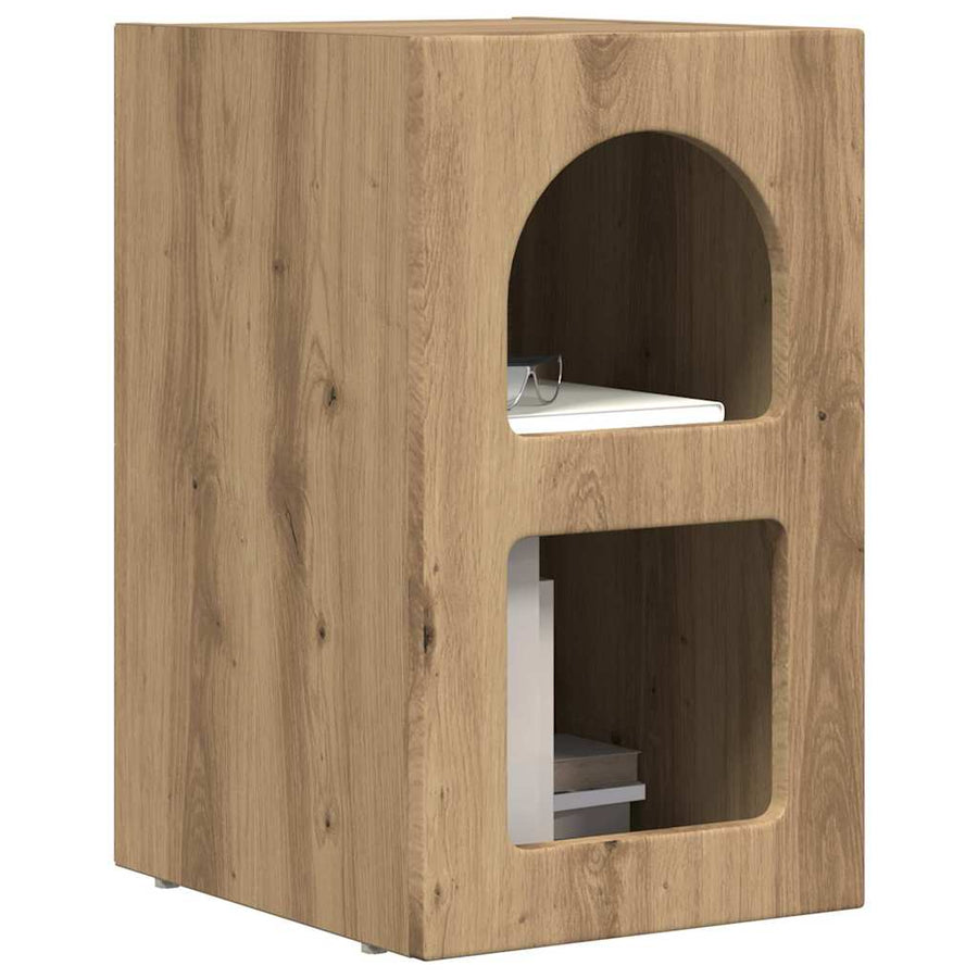 Nachtkastje Artisan Eiken 29,5 x 35 x 50 cm Bewerkt hout