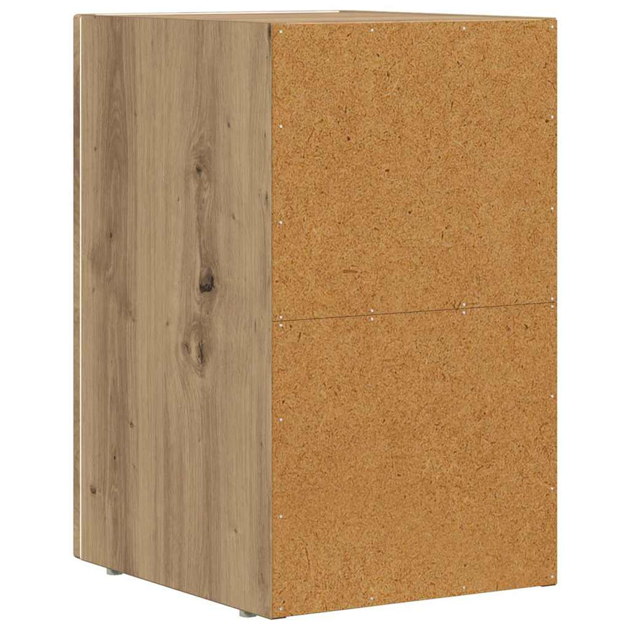 Nachtkastje 2 pcs Artisan Eiken 29,5 x 35 x 50 cm Bewerkt hout