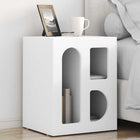 Nightstand 2 pcs White 40 x 35 x 50 cm Engineered wood