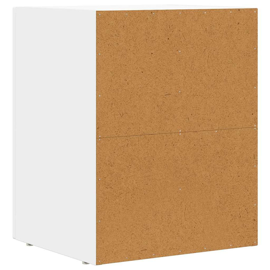 Nachtkastje 2 pcs Wit 40 x 35 x 50 cm Bewerkt hout