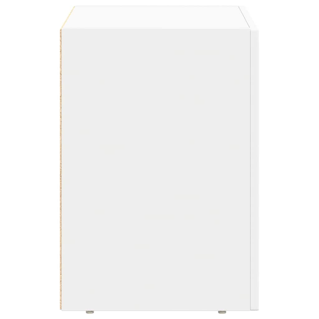Nachtkastje 2 pcs Wit 40 x 35 x 50 cm Bewerkt hout