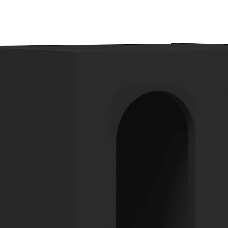 Nachtkastje 2 pcs Zwart 40 x 35 x 50 cm Bewerkt hout