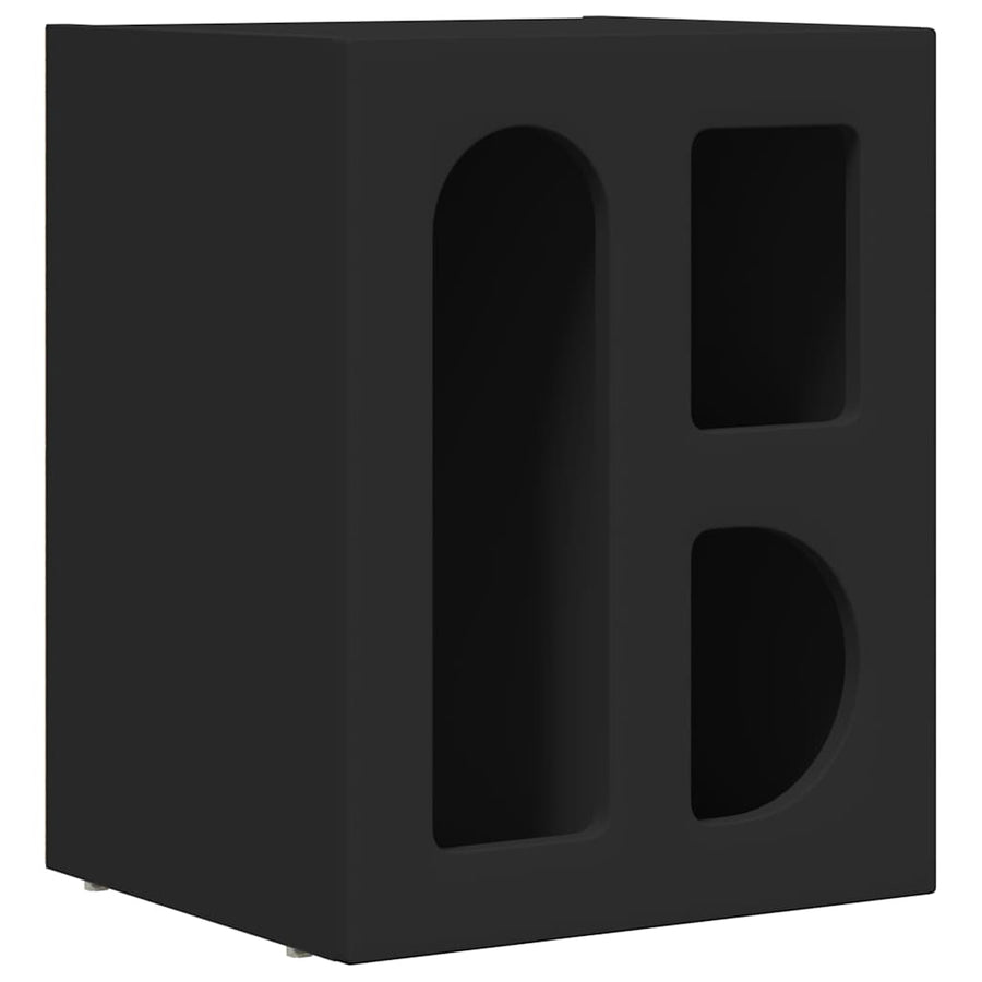 Nachtkastje 2 pcs Zwart 40 x 35 x 50 cm Bewerkt hout