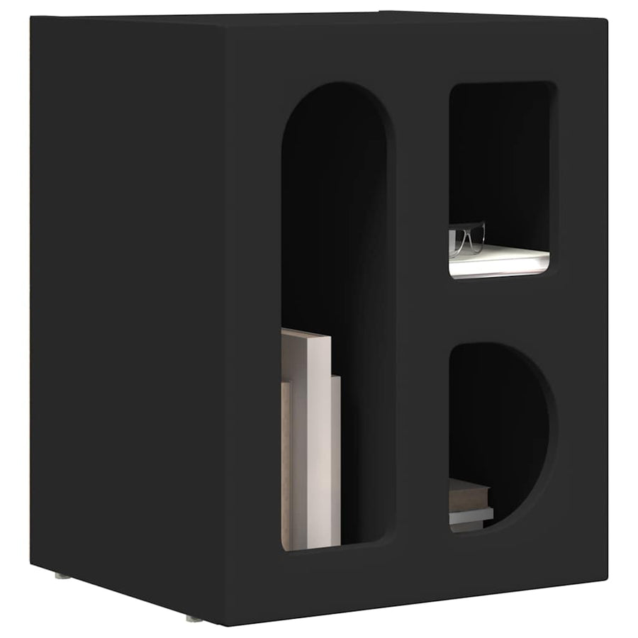 Nachtkastje 2 pcs Zwart 40 x 35 x 50 cm Bewerkt hout