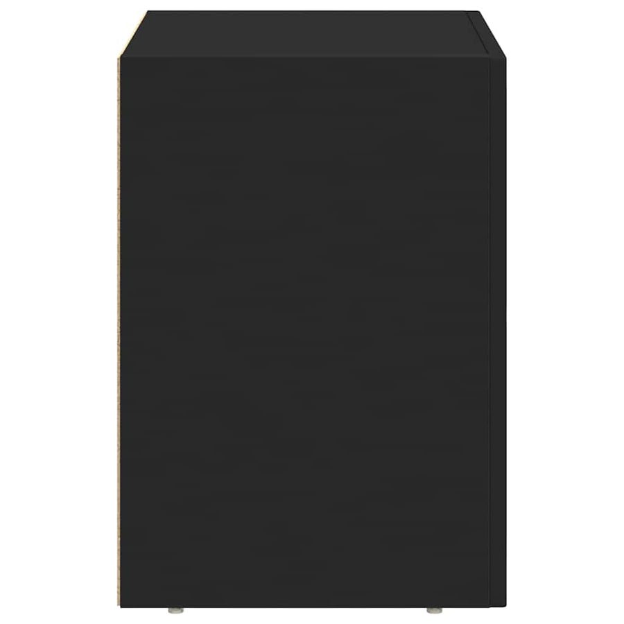Nachtkastje 2 pcs Zwart 40 x 35 x 50 cm Bewerkt hout