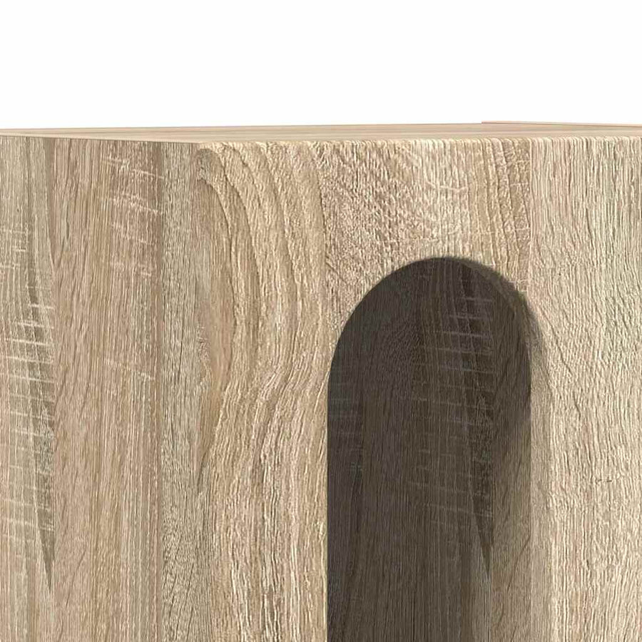 Nachtkastje Sonoma Eiken 40 x 35 x 50 cm Bewerkt hout