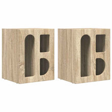 Nachtkastje 2 pcs Sonoma Eiken 40 x 35 x 50 cm Bewerkt hout