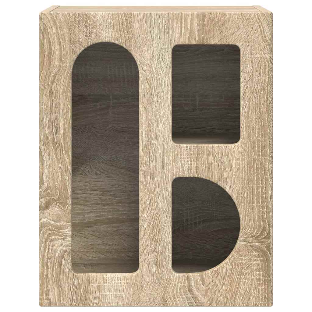 Nachtkastje 2 pcs Sonoma Eiken 40 x 35 x 50 cm Bewerkt hout