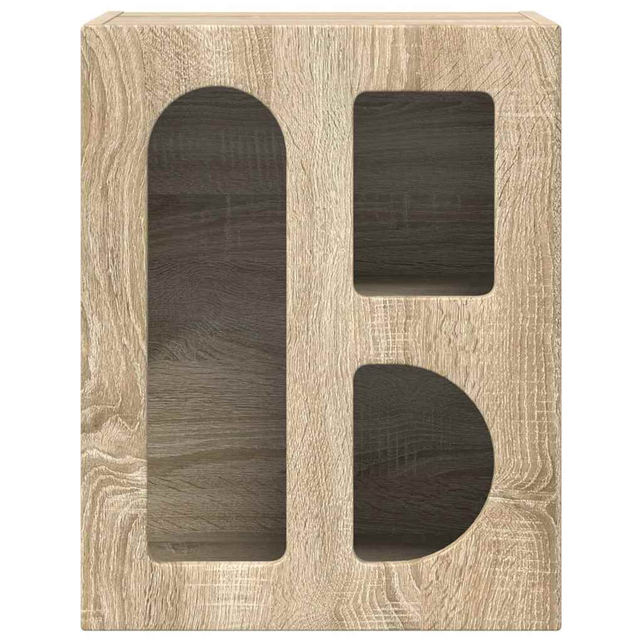Nachtkastje 2 pcs Sonoma Eiken 40 x 35 x 50 cm Bewerkt hout