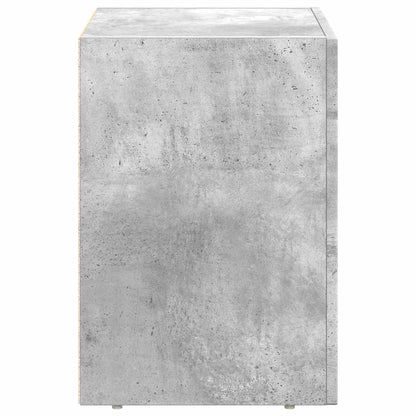 Nachtkastje 2 pcs Beton Grijs 40 x 35 x 50 cm Bewerkt hout