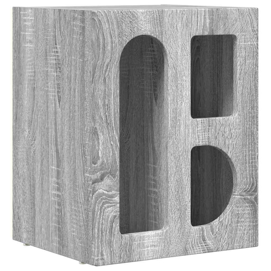 Nachtkastje Grijs Sonoma 40 x 35 x 50 cm Bewerkt hout