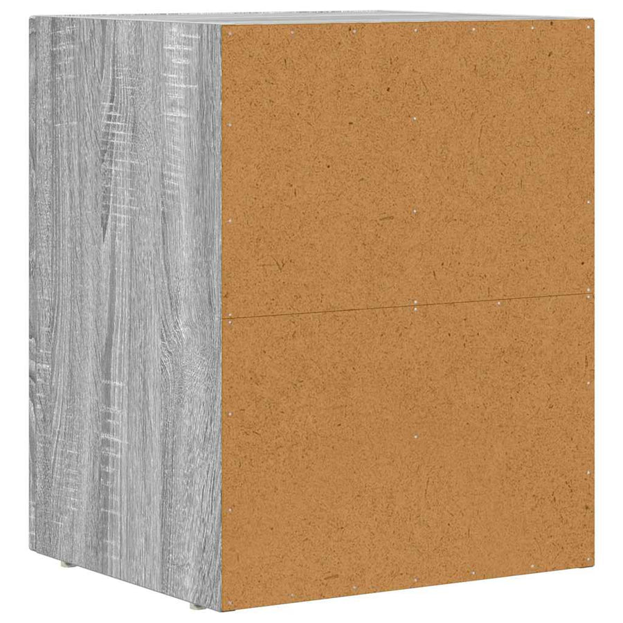 Nachtkastje 2 pcs Grijs Sonoma 40 x 35 x 50 cm Bewerkt hout