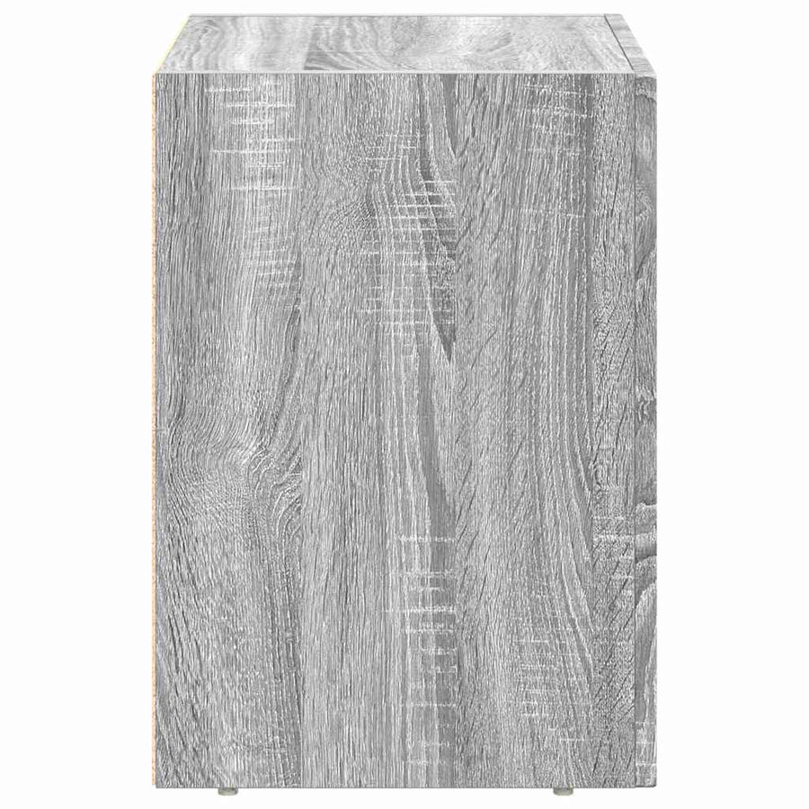 Nachtkastje 2 pcs Grijs Sonoma 40 x 35 x 50 cm Bewerkt hout