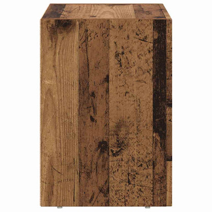 Nachtkastje Oudhout 40 x 35 x 50 cm Bewerkt hout
