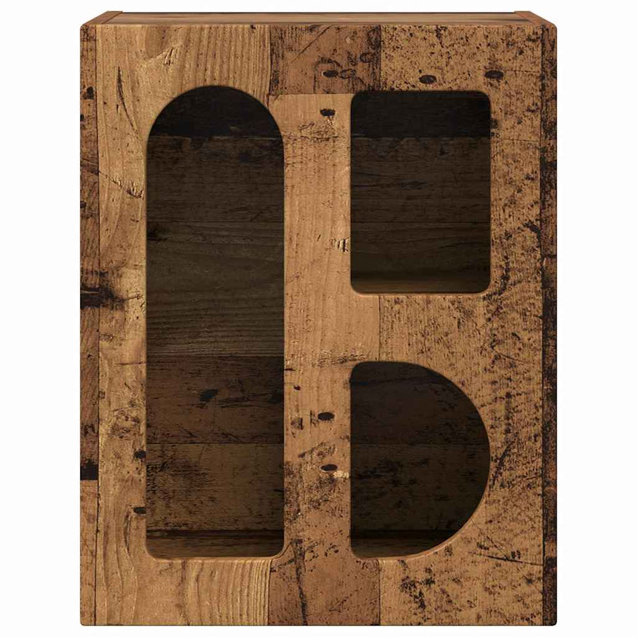 Nachtkastje 2 pcs Oudhout 40 x 35 x 50 cm Bewerkt hout