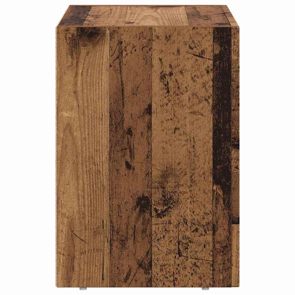 Nachtkastje 2 pcs Oudhout 40 x 35 x 50 cm Bewerkt hout