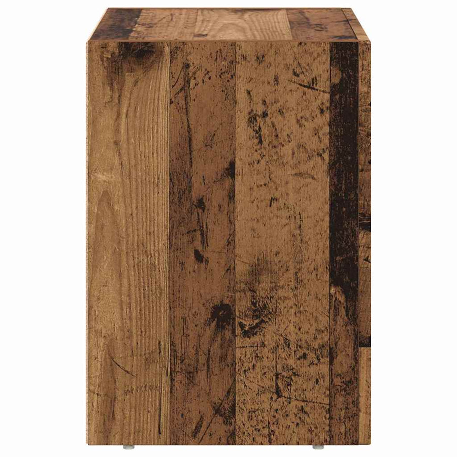 Nachtkastje 2 pcs Oudhout 40 x 35 x 50 cm Bewerkt hout