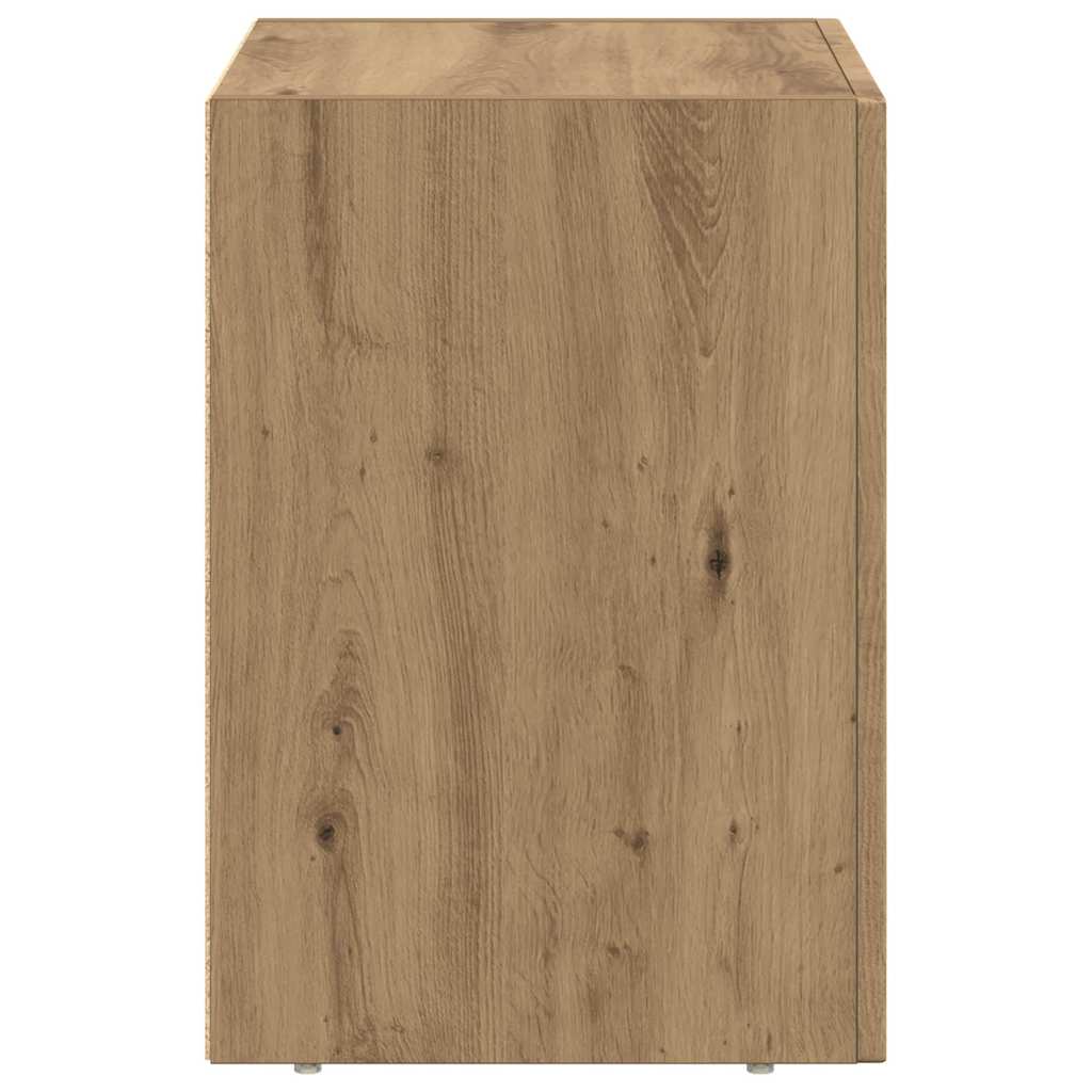 Nachtkastje Artisan Eiken 40 x 35 x 50 cm Bewerkt hout