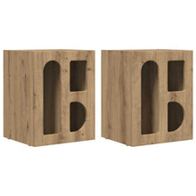 Nachtkastje 2 pcs Artisan Eiken 40 x 35 x 50 cm Bewerkt hout