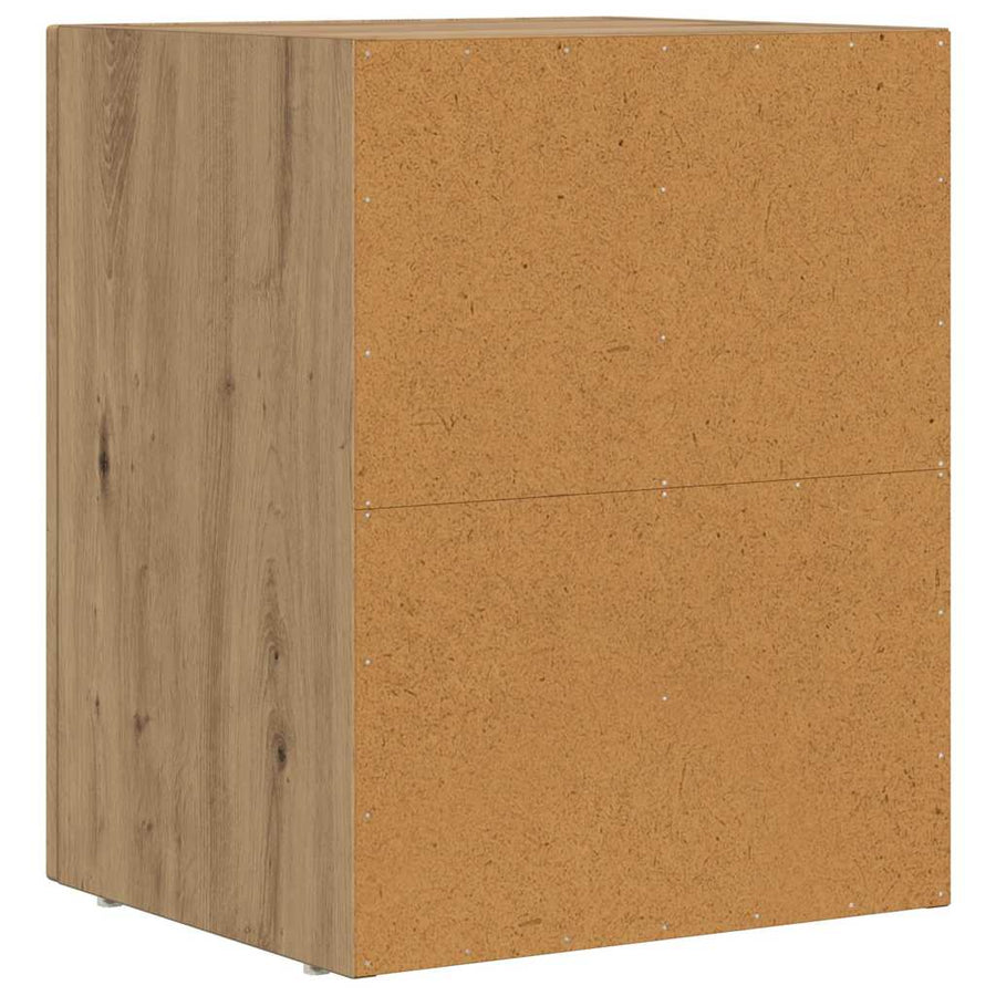 Nachtkastje 2 pcs Artisan Eiken 40 x 35 x 50 cm Bewerkt hout
