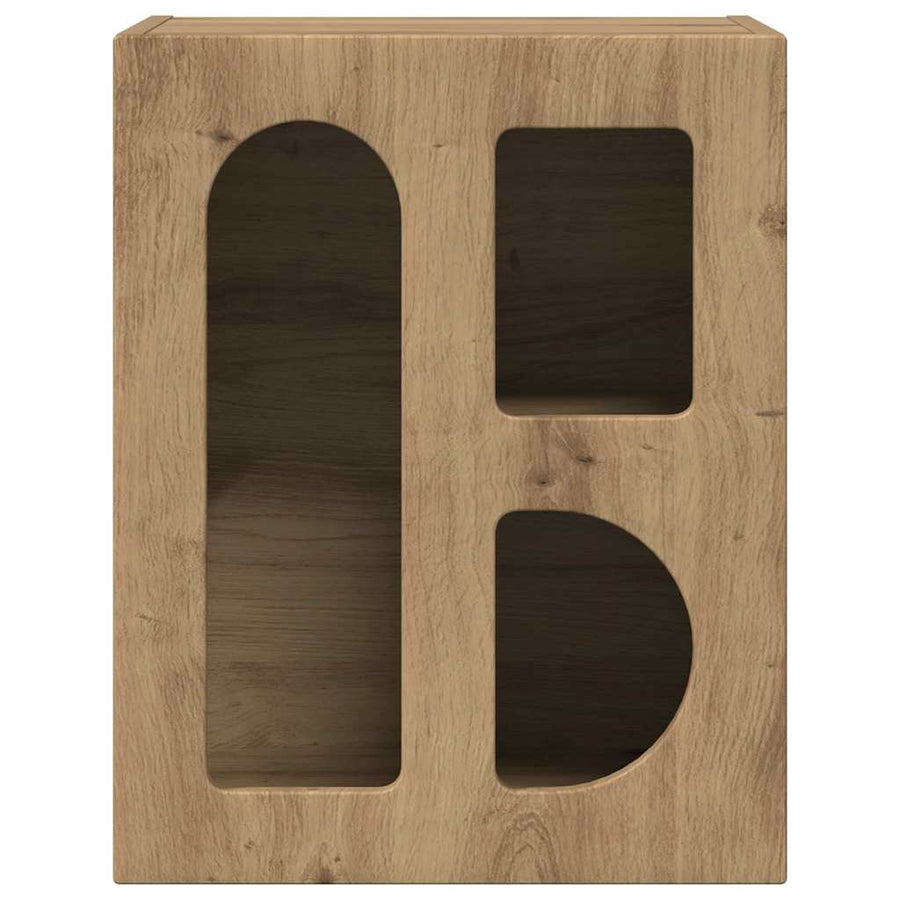 Nachtkastje 2 pcs Artisan Eiken 40 x 35 x 50 cm Bewerkt hout
