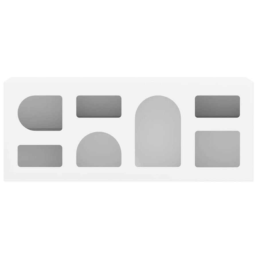 TV-kast Wit 100 x 35 x 40 cm Bewerkt hout