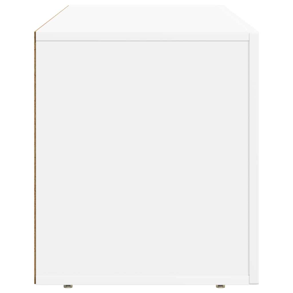 TV-kast Wit 100 x 35 x 40 cm Bewerkt hout