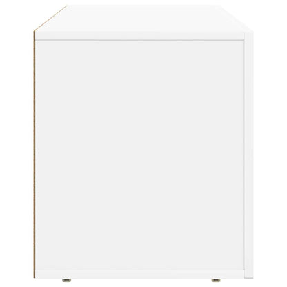 TV-kast Wit 100 x 35 x 40 cm Bewerkt hout