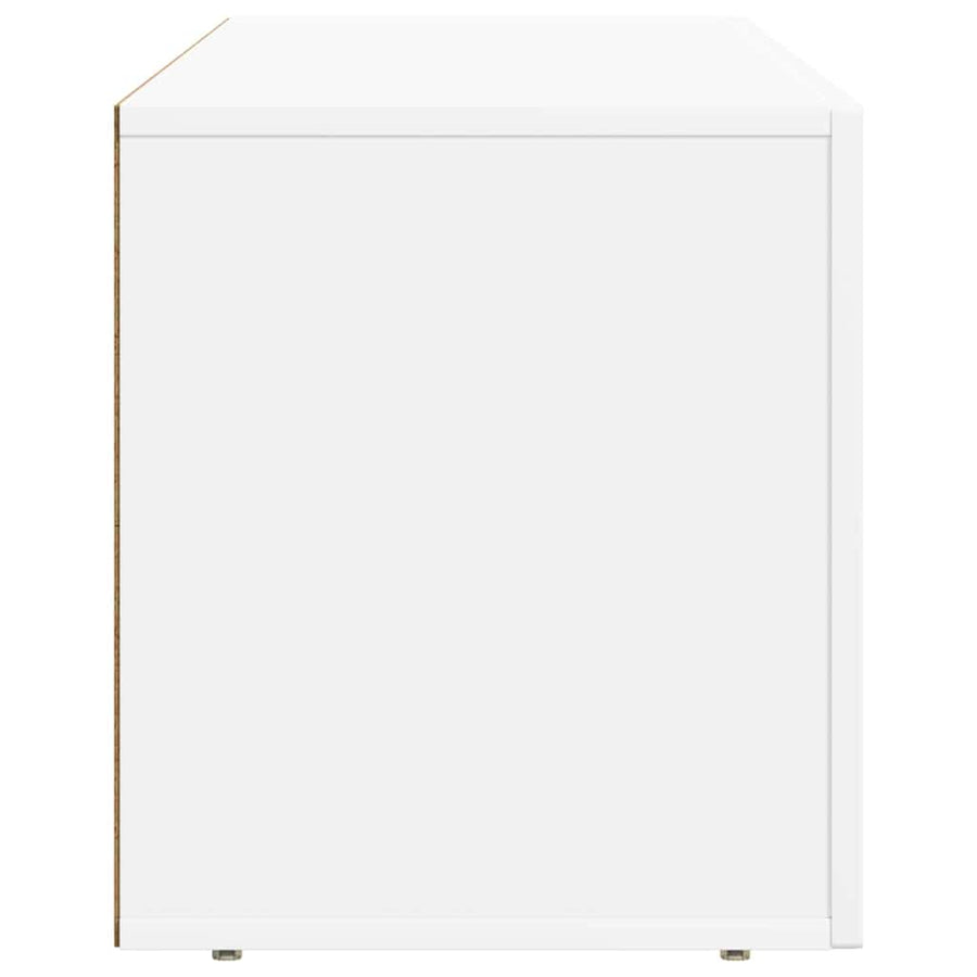 TV-kast Wit 100 x 35 x 40 cm Bewerkt hout