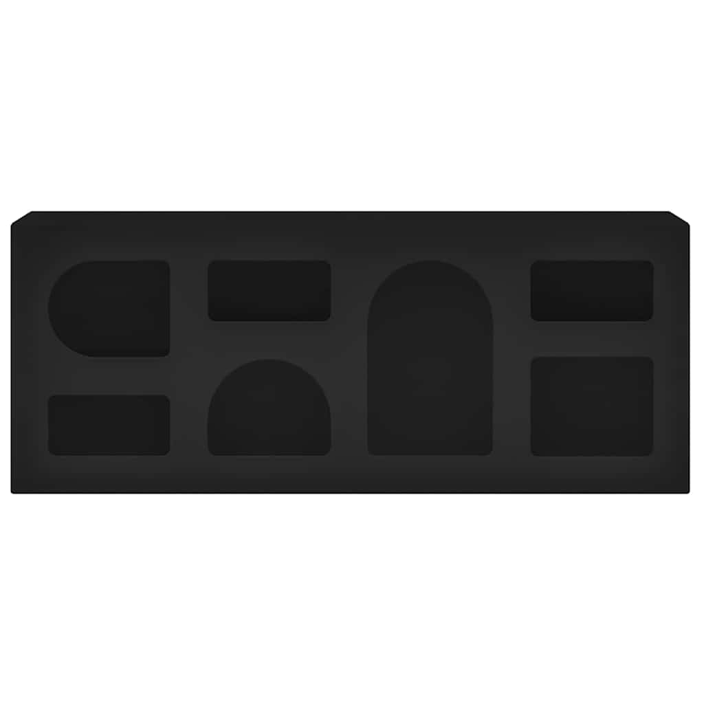 TV-kast Zwart 100 x 35 x 40 cm Bewerkt hout
