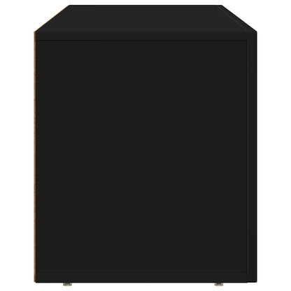 TV-kast Zwart 100 x 35 x 40 cm Bewerkt hout