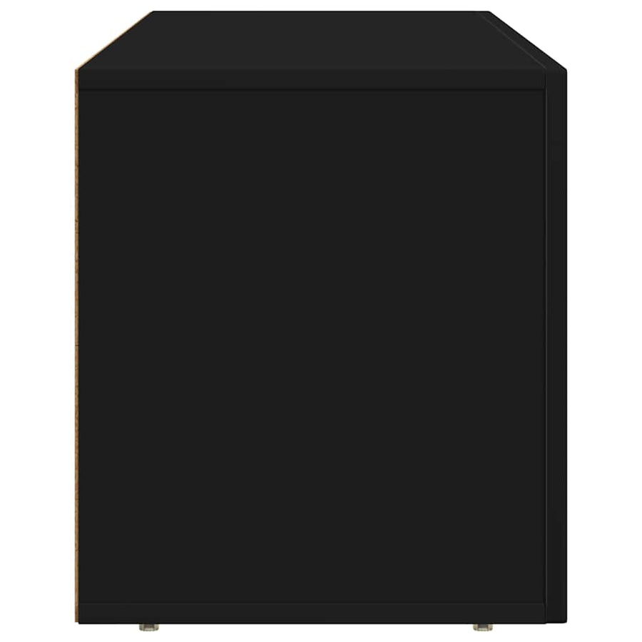 TV-kast Zwart 100 x 35 x 40 cm Bewerkt hout
