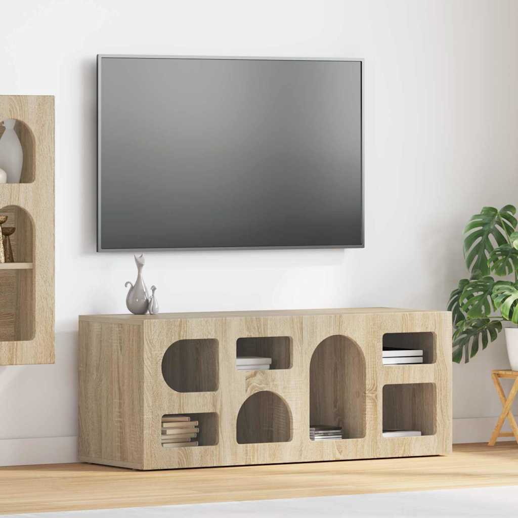 TV-kast Sonoma Eiken 100 x 35 x 40 cm Bewerkt hout
