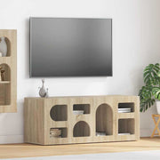 TV-kast 100x35x40 cm Sonoma eiken bewerkt hout