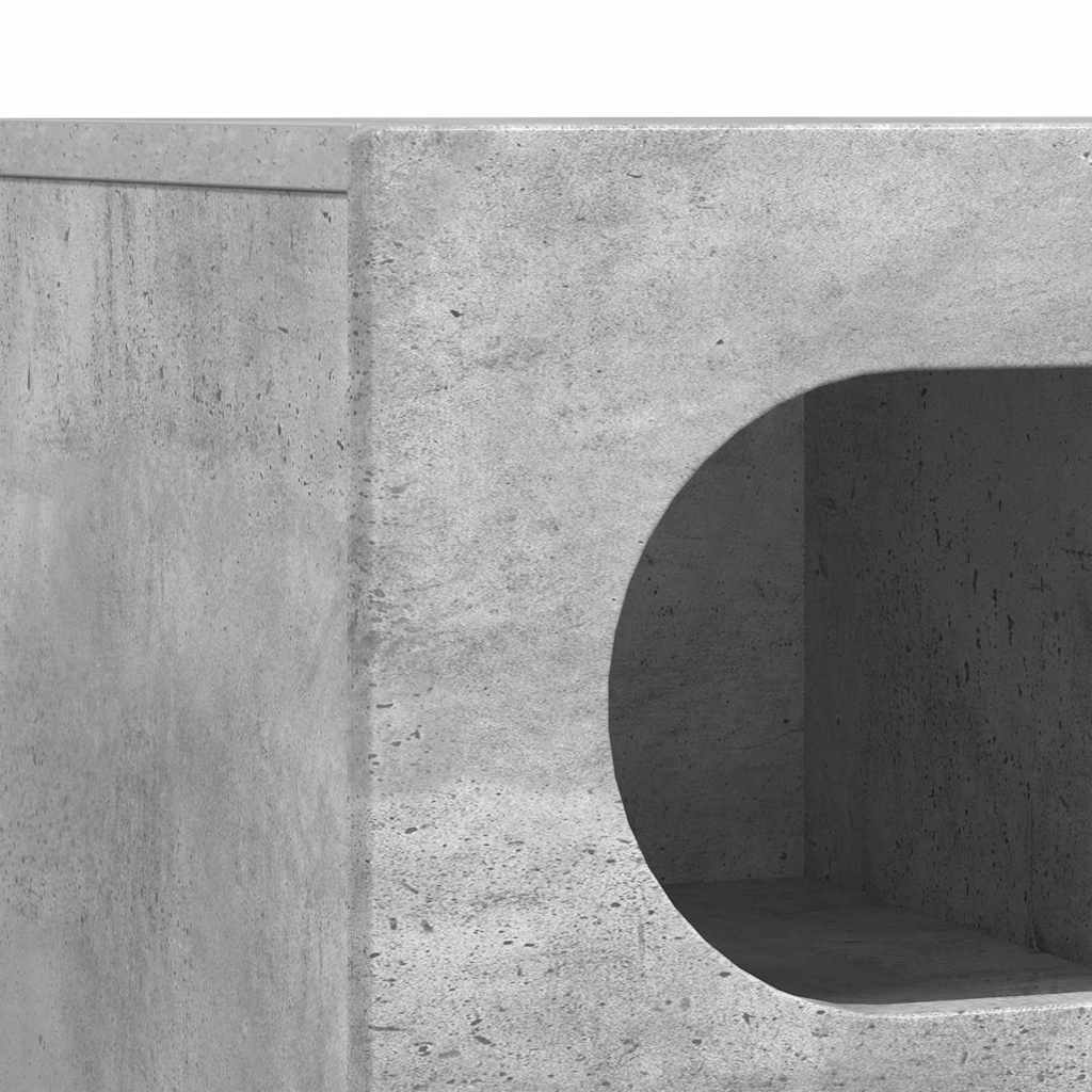 TV-kast Beton Grijs 100 x 35 x 40 cm Bewerkt hout