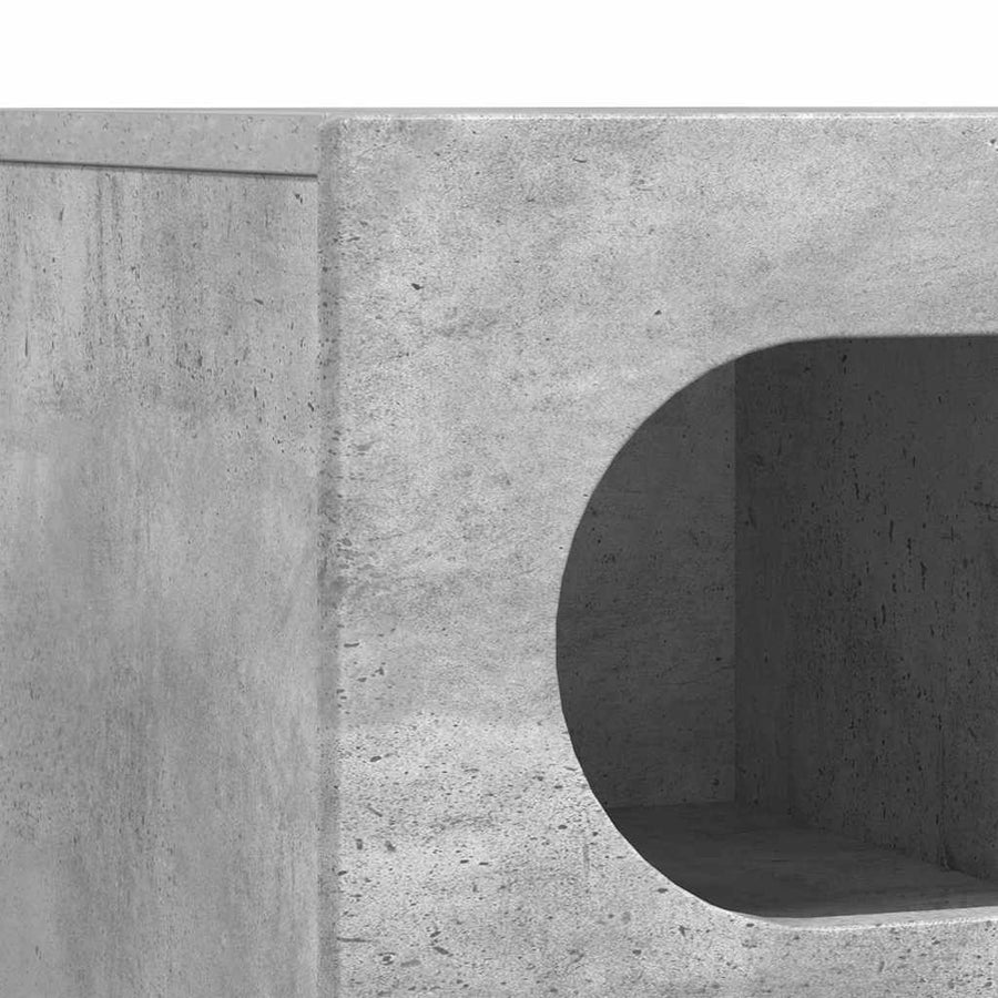 TV-kast Beton Grijs 100 x 35 x 40 cm Bewerkt hout