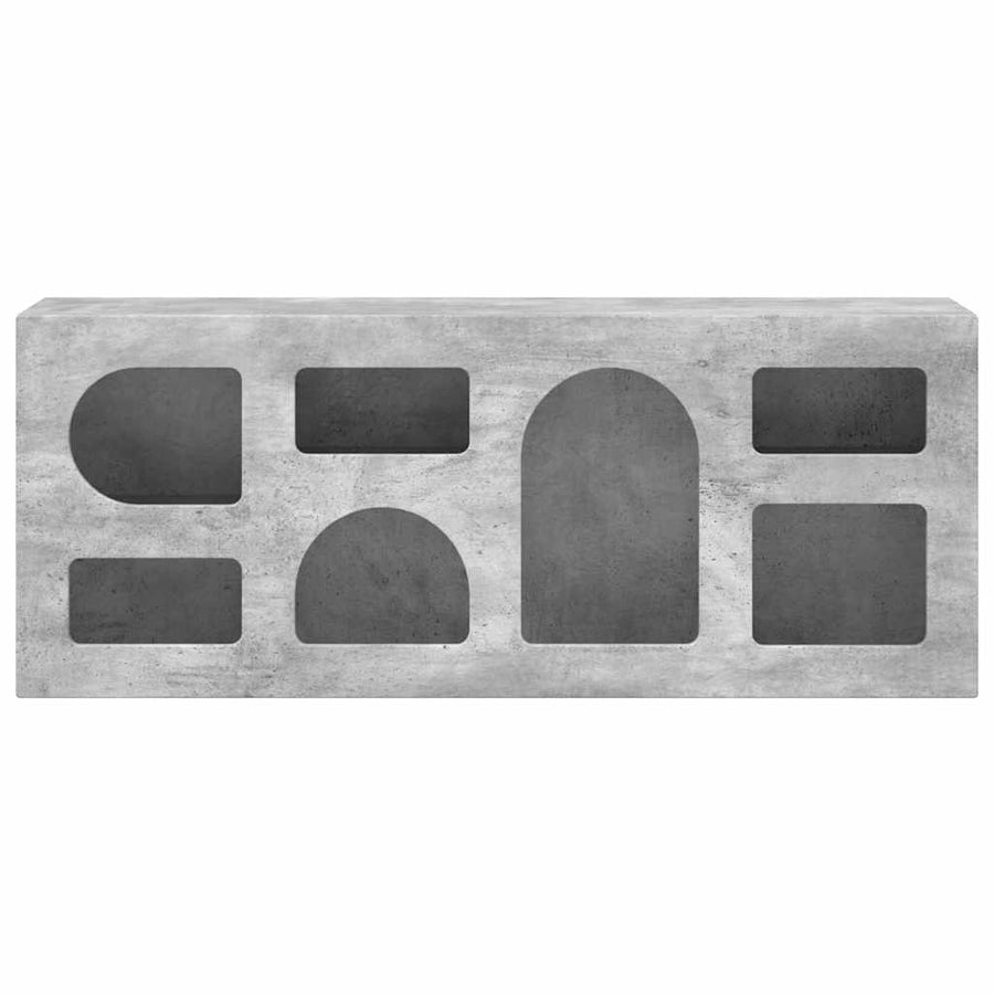 TV-kast Beton Grijs 100 x 35 x 40 cm Bewerkt hout