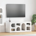 TV cabinet High gloss white 100 x 35 x 40 cm Engineered wood