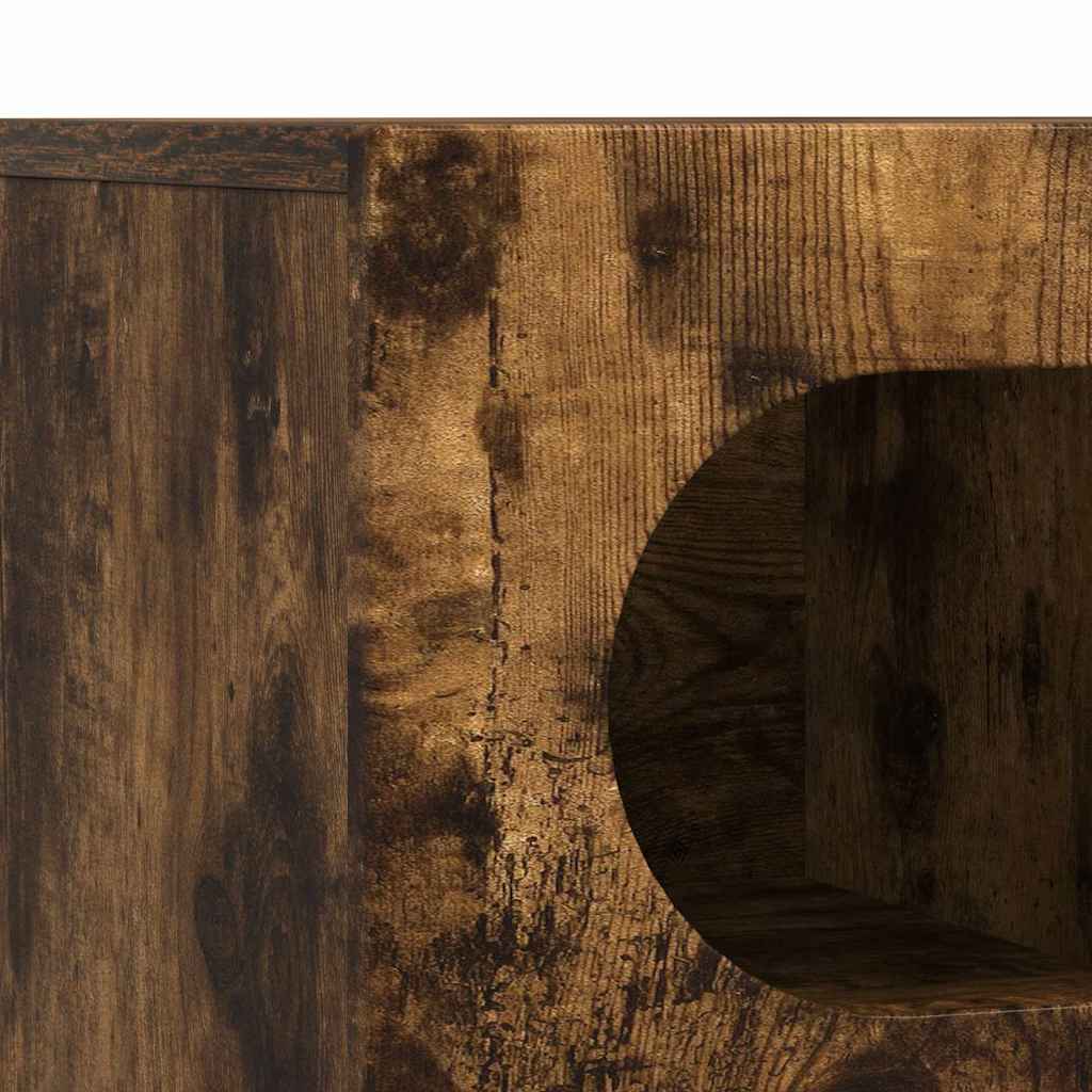 TV-kast Gerookt eiken 100 x 35 x 40 cm Bewerkt hout